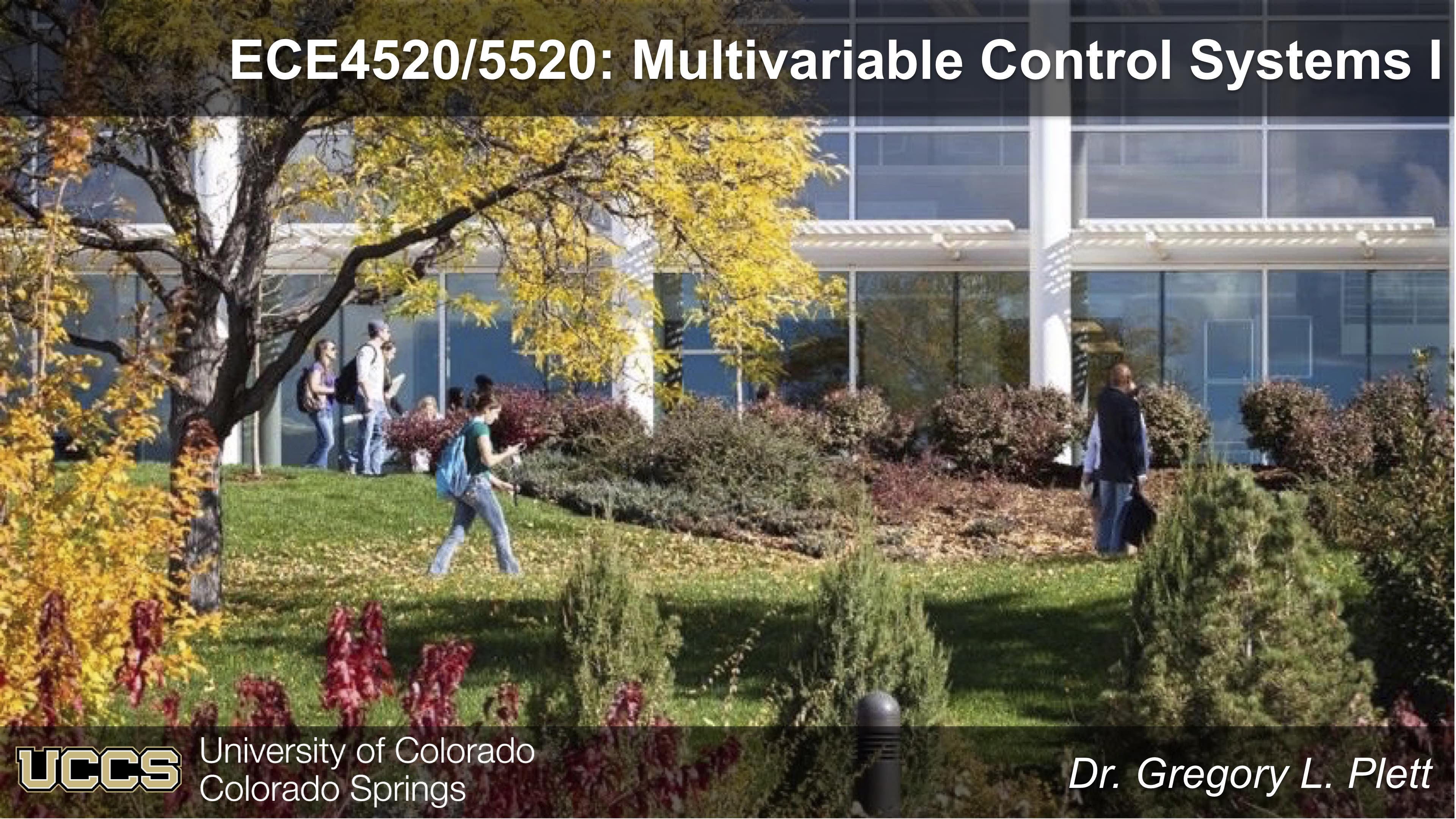 ECE4520/5520: Multivariable Control Systems I